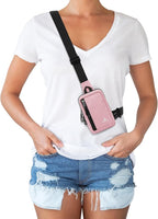 Peicees Small Crossbody Bag for Men Women Mini Sling Bag Travel Running Phone Daypack Cross Body Shoulder Bags with Keyholder