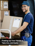 Portable Waist Fan, 10000mAh Battery Operated, Rechargeable Clip On Belt, 10 Speed, 12000RPM Strong Airflow, Max 24H Working Time, Personal Shirt fan for Outdoor Work Jobsite Farms