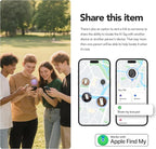 Air Tracker Tags-4 Pack: Bluetooth Tracker Tag, Item Finder Works with Apple Find My App, Trakcer Tag Locator for Your Keys, Wallet, Luggage, Backpack, and More.(ISO only) 4colors