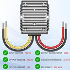 DC 12V Step Up to 24V 10A 240W, DC Step up Converter Regulator 10A 240W, DC Converter 12V Step Up to 24V, Power Supply Module Boost Transformer for Car Truck Vehicle Boat