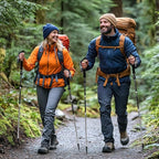 Walking Sticks for Men & Women - 14.5" Foldable Hiking Poles for Backpacking, Exercising and Traveling, Set of 2 Aluminum Nordic Collapsible Trekking Poles