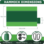 Camping Hammock Lightweight, Portable Hammocks Parachute Hammock with Two Tree Straps, Single or Double Travel Swing Nylon Camp Hammocks, Outdoor Essentials for Beach Backpacking Hiking, Orange