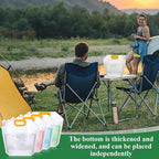 Tessco 8 Pcs 1.3 Gallon Collapsible Water Storage Bags, Clear Plastic, 1.0 Pounds