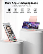 NANAMI Wireless Charger - Qi Certified Wireless Charging Stand Compatible iPhone 17/17 Air/16/15/14/13/12/11 Pro, 10W for Samsung Galaxy S25/S24/S23/S22/S21/S20/Note 20 Ultra and Qi-Enabled Phone