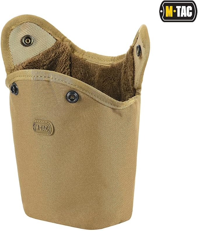 M-Tac MOLLE Canteen Pouch – Tactical Water Bottle Carrier, 600D PVC‑Coated Polyester, Fits 40 oz Canteens, MOLLE Backpack/Vest Attachment (Coyote)