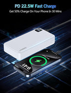 Portable Charger Power Bank, 56800mAh PD 22.5 W Fast Charging Battery Pack, Large Capacity Portable Power Bank for Camping Travel Essential Compatible with iPhone 17/16/15/14/13 Series, Samsung, iPad