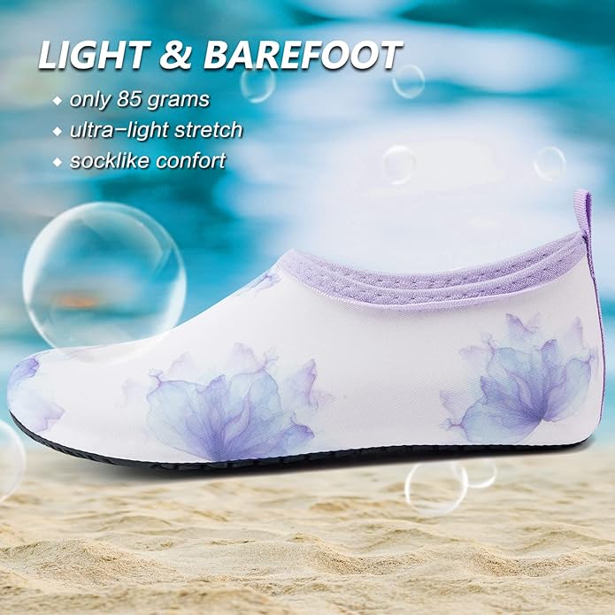 Deevike Water Shoes for Women Men Barefoot Quick-Dry Aqua Socks Slip-on for Beach Swim Surf Yoga Exercise