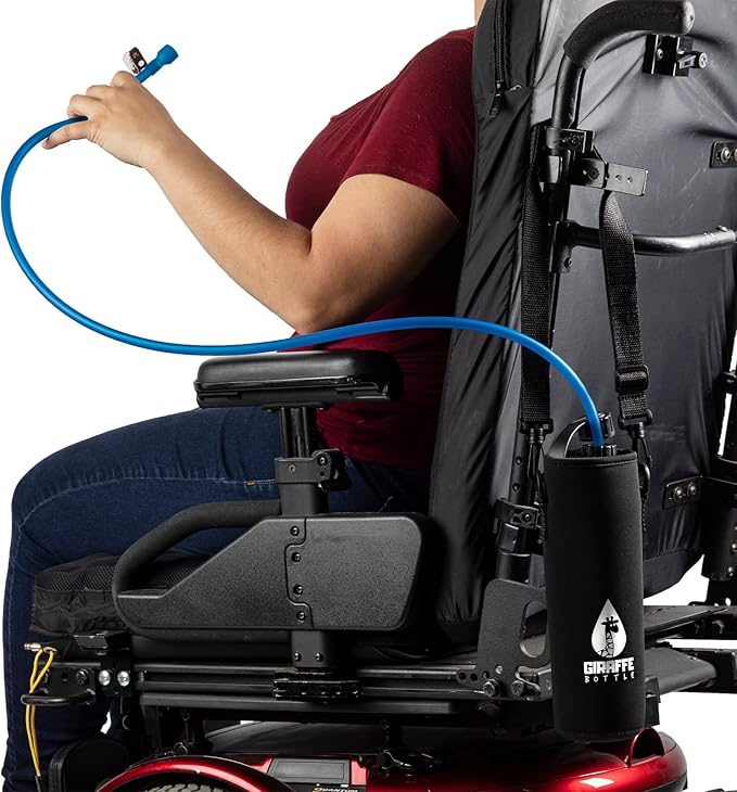 Journey Hydration System, Insulated Stainless Steel Bottle, 36 inch / 91 cm Journey Straw, with Neoprene Bottle Carrier