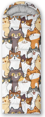 Sleeping Bags for Adults and Kids Backpacking Camping Sleeping Bags for Girls and Boys Lightweight Waterproof Cold/Warm Sleeping Bag for Season Camping Essentials Outdoor Travel with Compression Bags