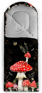 Galaxy Wolf Camping Sleeping Bags Warm & Cool Weather Waterproof Backpacking Blue Purple Starry Sky Sleeping Bag All Seasons Camping, for Adult Kids Boy Girls Camping Gear Equipment, Traveling