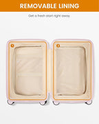 LOVEVOOK Hard Shell 24 Inch Carry On Luggage with Removable Lining,Large Capacity Carry On Suitcase with Wheels Lock,Lightweight Airline TSA Approved Checked Luggage for Men Women Travel Business Trip