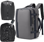 Fanwoli Vacuum Travel Backpack, Carry On Luggage with TSA Lock & Anti Theft Zipper, Expandable Airback with Compression Pump, Waterproof Laptop Bag Ideal for Flight & Business
