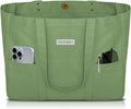 HOMESPON Large Canvas Tote Bag for Women Everything Bag with Pockets and Laptop Sleeve
