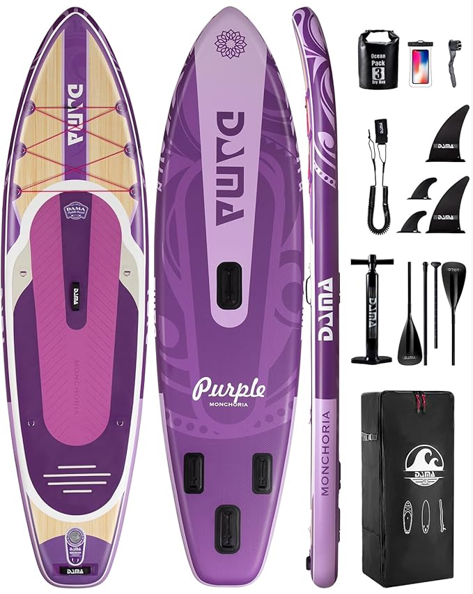 DAMA 11'*34"*6" Stand Up Paddle Board, Inflatable Paddle Board,Inflatable Paddle Boards for Adults w/a Wide, Smooth and Non Slip Deck, Versatile Styles, Suitable for Adults