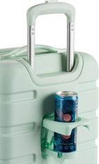 SwissGear 7366 Signature Hardside Expandable Luggage with Spinner Wheels, TSA Lock, Cup-Holder, Clearly Aqua, Carry-On 19-Inch