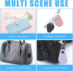 Flutesan 8 Packs Portable GPS Tracking Mobile Tracking Anti Loss Smart Device Key Finder Locator GPS Tracker Device for Pets Dog Cat Wallet Keychain Luggage, Alarm Reminder(Black, White, Colorful)