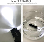 ALBATROSS 6-in-1 Modern Damascus Steel Folding Pocket Knives with LED Light,Seatbelt Cutter,Glass Breaker,Magnesium Fire Starter,Bottle Opener;Multi-Function Emergency Tool(Black-DA)