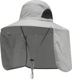 Sun Blocker Hats Outdoor Sun Protection Fishing Cap with Neck Flap Large Brim Outdoor Hat