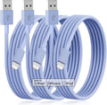 3Pack USB A to Lightning Cable 6FT, Fast Charging Cord for iPhone 14, Replacement for Apple Original Charger Cable for iPhone 14 13 12 11 Pro 11 XS MAX XR 8，Blue