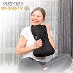 Travel & Camping Comfortable Memory Foam Pillow – Easy to Carry Portable Bag – Temperature Regulating Pillow Case (Black)