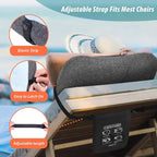TREKOLOGY Inflatable Beach Pillow – Portable Beach Chair Pillow with Adjustable Strap & Sand Bag for Stability, Washable Cover, and Ergonomic Support for Ultimate Relaxation ALUFT Mint