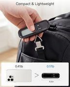 LUGGEX Luggage Weight Scale, Suitcase Scale, Luggage Scale Travel Digital, Travel Scale with Large LCD Display, Portable & Battery Included (Black, 2 Pack)