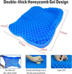 NEW-Vi Anti-Slip Kayak Seat Cushion - Double Thicken Gel Boat Cushion, Waterproof Kayak Gel Seat Cushion, Coccyx Sciatica Pain Relief, Kayak Accessories for Fishing, Kayak Fishing Accessories