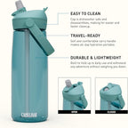 CamelBak Thrive Flip Straw Tritan Renew Water Bottle Cove, 25oz