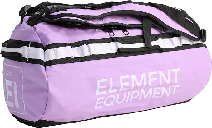Element Equipment Trailhead Duffel Bag Shoulder Straps Waterproof Violet/Lavendar Small