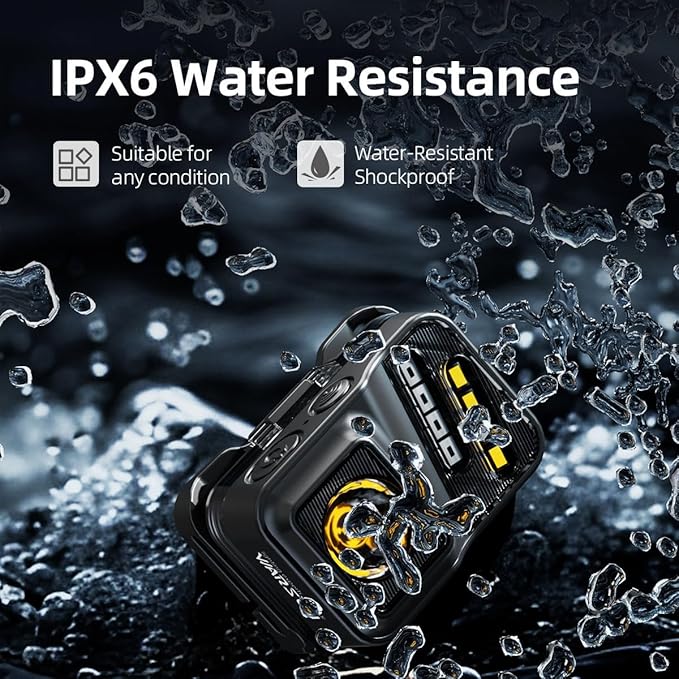 WARSUN Rechargeable Lightweight Headlamp 2 Packs – 750 Lumens Running & Helmet Light, LED Head Torch with Motion Sensor, 5 Modes, for Night Running, Fishing, Camping, Cycling, Work