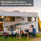 Portable Travel Fan Light, Rechargeable 12000mAh Camping Light, with Carring Bag, Silent Max 24 Hours Endurance, 2000LM 3 Lights Modes 2700K/4000K/6500K, for Vacation Outdoor Tent Light Camping