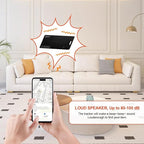 Wallet Tracker Card, Compatible with Find My App(iOS Only), for Luggage Tag, Purse, Passport,Key,IP67 Waterproof,Slim Smart Bluetooth Tracking Tag with Key Chain Hole (Recharge Version -1 Pack)