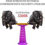 2025 Upgraded XXL Collapsible Stool with Cushion 20.4", 550lbs Max Weight, Wider & Taller Pop Up Seat, Heavy Duty Portable Retractable Folding Chair or Travel Foot Rest, Gift for Camping & Outdoors