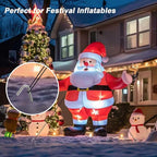 AAGUT Tent Stakes, Tent Stakes Metal Garden Edging Fence Hooks Yard Camping Stake Heavy Duty Galvanized 9 Inch 6 Gauge Tent Pegs for Tarp, Inflatable, Outdoor Christmas Decorations, 25 Pack