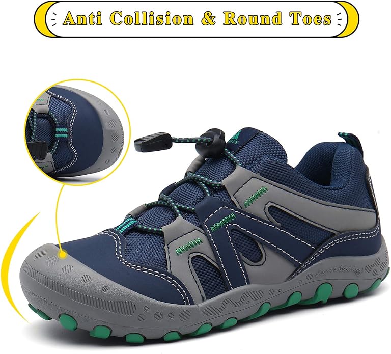 Mishansha Boy's Girl's Hiking Shoes Low Top Sneakers Outdoor Trekking Walking Climbing Running Shoes
