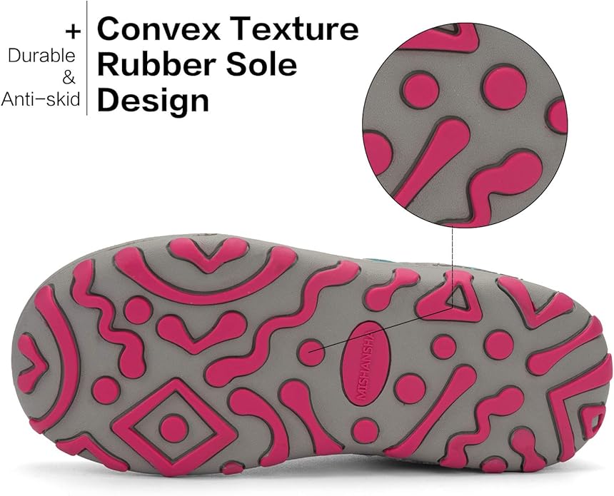 Mishansha Kids Hiking Boots Toddler Girls Boys Hiking Shoes Water-Resistant Anti-Collision Non-Slip Athletic Outdoor Trekking Boots