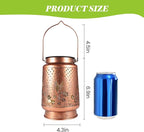 2Pcs Hummingbird Solar Lantern, Outdoor Yard Decorations Lamp Waterproof Metal Garden Patio Decor Hanging Lights for Birthday Mothers Day Women Mom Grandma Sister Friend Daughter Christma Gift Idea