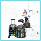Kid’s Luggage Set 5 Piece Suitcase Set 16’’ Hardside Luggage with Spinner Wheels Girls Boys Carry on Luggage Travel Rolling Luggage Airline Approved