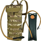 5L Hydration Pack, Water Backpack with 3L Water Bladder, MOLLE System for Outdoor Hiking, Biking, Running
