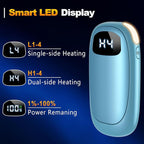 Hand Warmers Rechargeable - Electric Hand Warmers, Max 20 Hrs Warmth 4 Levels Heat Up to 131℉, Dual-Side Heating Portable Reusable Pocket Heater 2 Pack for Raynauds, Hunting, Camping, Golf