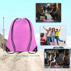 Grneric Drawstring Backpack Bulk 70Pcs String Backpack Drawstring Bags Cinch Bag Sackpack for Men Women Gym(Pink)