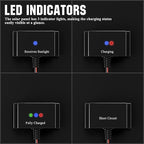 SUNAPEX 12V Solar Battery Charger: 10W Portable Waterproof Solar Panels Trickle Charger Battery Tender with Built-in Charge Controller for Car Boat, RV Essentials, Birthday Gifts for Men Dad Husband