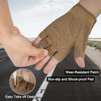 FIORETTO Fingerless Gloves for Airsoft Shooting Half Finger Hunting Hiking Cycling Driving Motorcycle Climbing Work Gloves M210603