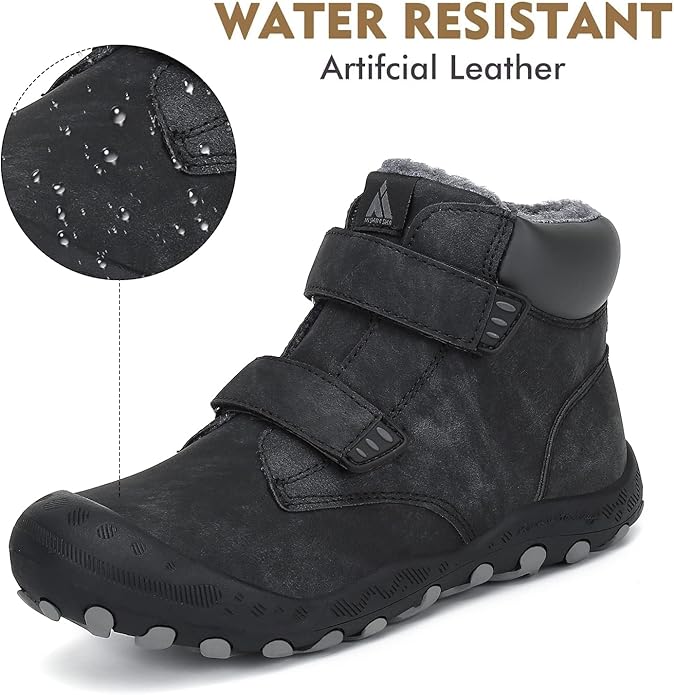 Mishansha Kids Hiking Boots Toddler Girls Boys Hiking Shoes Water-Resistant Anti-Collision Non-Slip Athletic Outdoor Trekking Boots