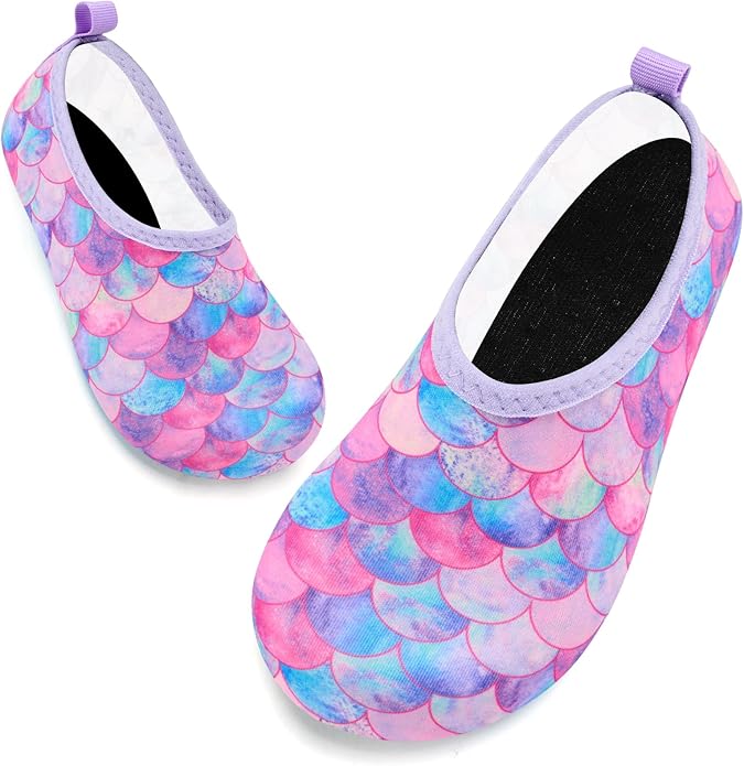 Deevike Kids Water Shoes Boys Grils Barefoot Quick Dry Aqua Socks Beach Shoes for Toddler Sports Swim Surf Outdoor Walking