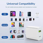 4 Pack USB C Charger Block, Dual Port Type C Wall Charger Fast Charging 20W Power Adapter Cube for iPhone 14/14 Pro/14 Pro Max/14 Plus/13/12/11, XS/XR/X, iPad, Samsung, More
