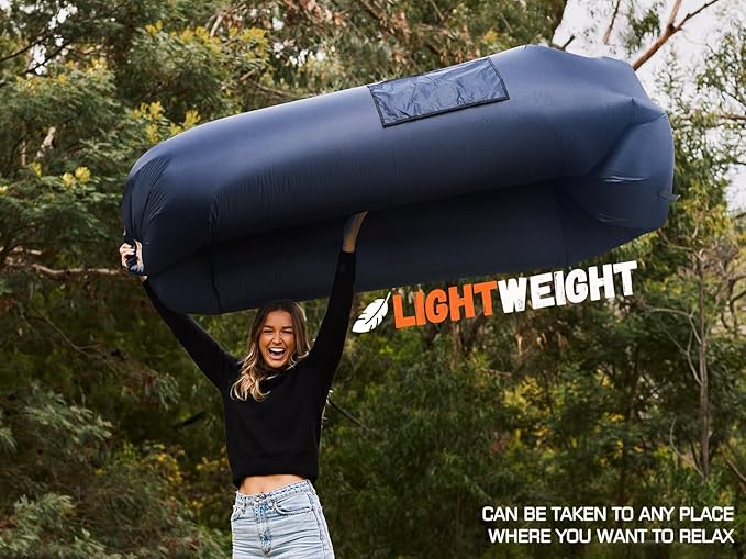 WEKAPO Inflatable Sun Lounger, Air Sofa, Hammock, Portable, Waterproof and Leak-Proof, Ideal for Backyard, Beach, Travel, Camping, Picnics and Music Festivals