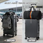 2Pcs Luggage Straps for Suitcases, Adjustable Luggage Connector Straps, Luggage Straps Bag Bungee, Add a Bag Easy to Travel Suitcase (Red)