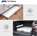 Folding Table 6ft Portable Heavy Duty Plastic Fold-in-Half Utility Foldable Table Plastic Dining Indoor Outdoor for Camping, Picnic and Party, White