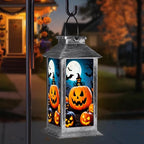 Halloween Decorations Outdoor,Halloween Hanging Decorations,Solar Lantern,Decor for Home Outside Porch Garden Yard Lawn Party Decorations（Witch Pumpkin）